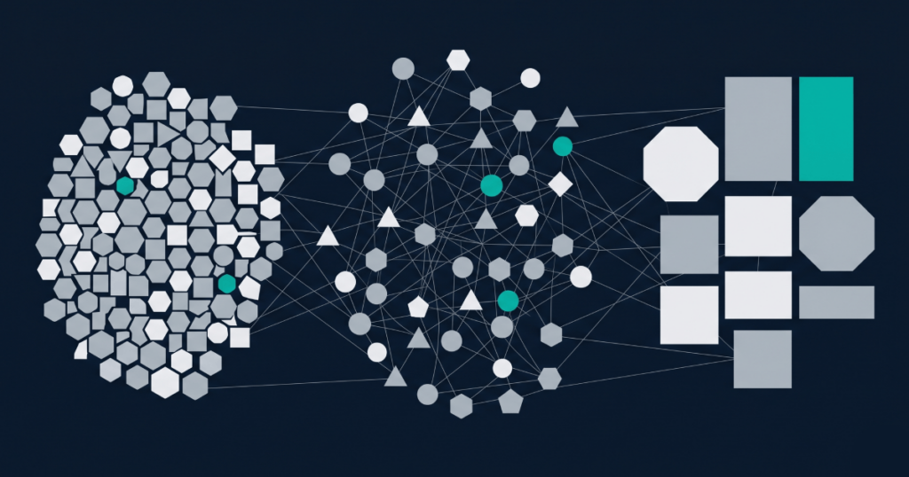 MGA Licensed Platform Providers: A CTO's Guide to Selection & Compliance 5 Editorial abstract illustration of the iGaming platform provider landscape with three distinct vendor category zones — white-label, modular, and custom development