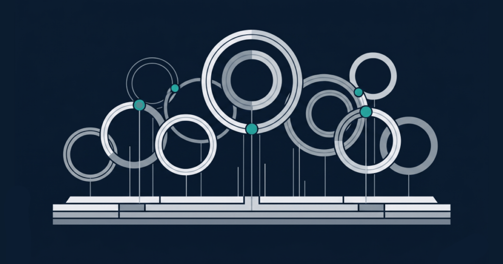 Machine Learning in Casino Platforms: Use Cases and Trade-offs 6 Editorial abstract illustration of layered gamification engagement mechanics built on iGaming platform architecture