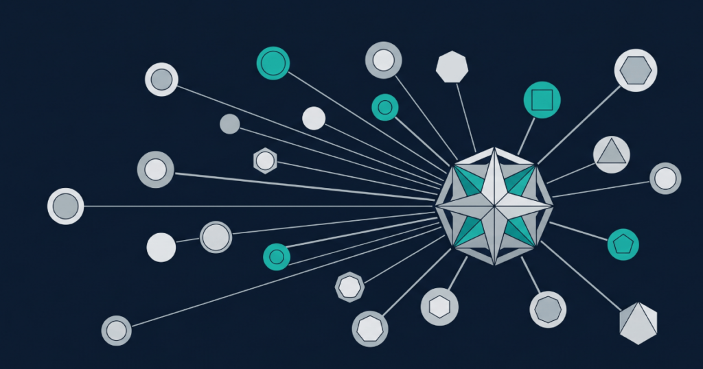 How to Choose a Casino Software Provider 6 Editorial abstract illustration of structured stakeholder alignment converging on an iGaming platform vendor selection decision